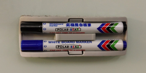 Glass Whiteboard Magnetic Eraser Can Hold Two Pens